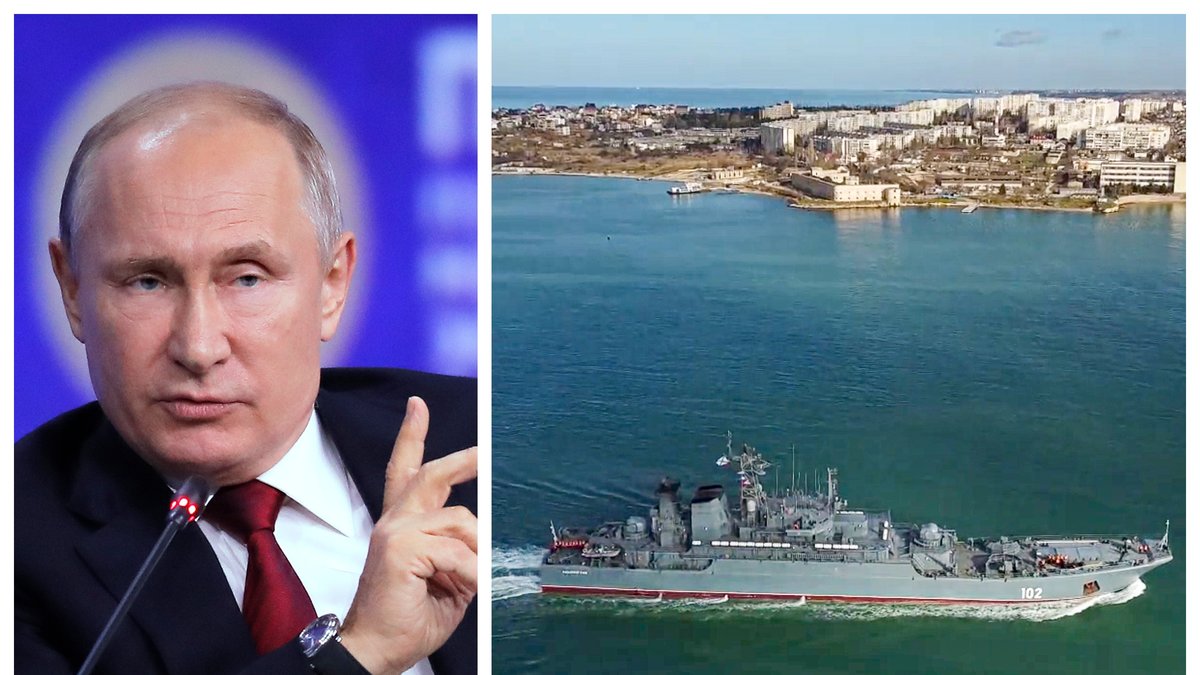 Ryssland uppger att de drar tillbaka militära stykor från Krimhalvön.